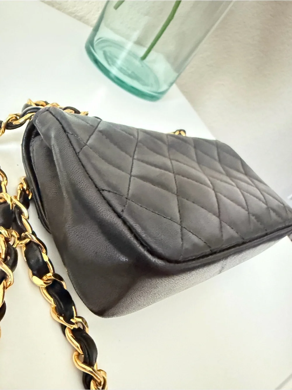 Chanel Black Mini Matelasse Crossbody Bag